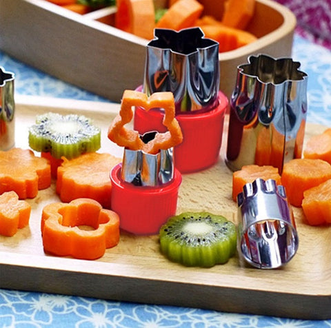 Stainless steel 8 piece set flower and vegetable fruit cut flower embossing die knife cutting die