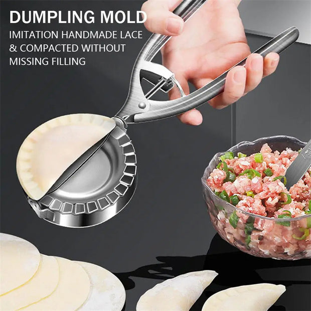 Dumpling mold for easy sealing, compact design prevents filling leaks during cooking.