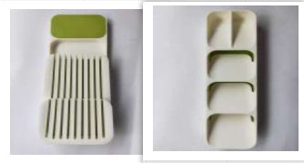 Cutlery Storage Tray Knife Holder Spoon Plastic Container plateau Knife Block Holder