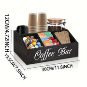 Durable Wooden Divider Coffee Capsule Organizer, Suitable For Coffee Shops, Kitchens, And Offices, Coffee Bar Accessories, Kitchen Accessories.