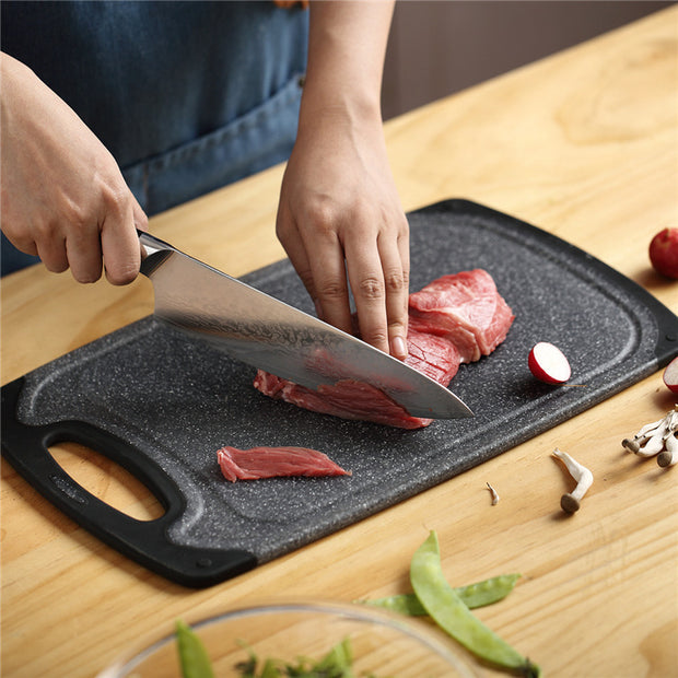 Imitation Marble Three-piece PP Hangable Plastic Vegetable Cutting Set Cutting Board Cutting Board